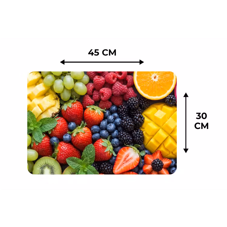 Placemat - 6 stuks - Fruit - Vers - Kleurrijk - Eten — 3