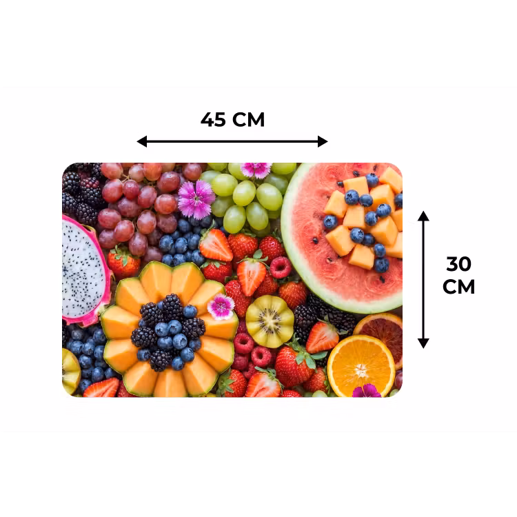 Placemat - 6 stuks - Fruit - Vers - Variatie - Eten - Kleurrijk — 3
