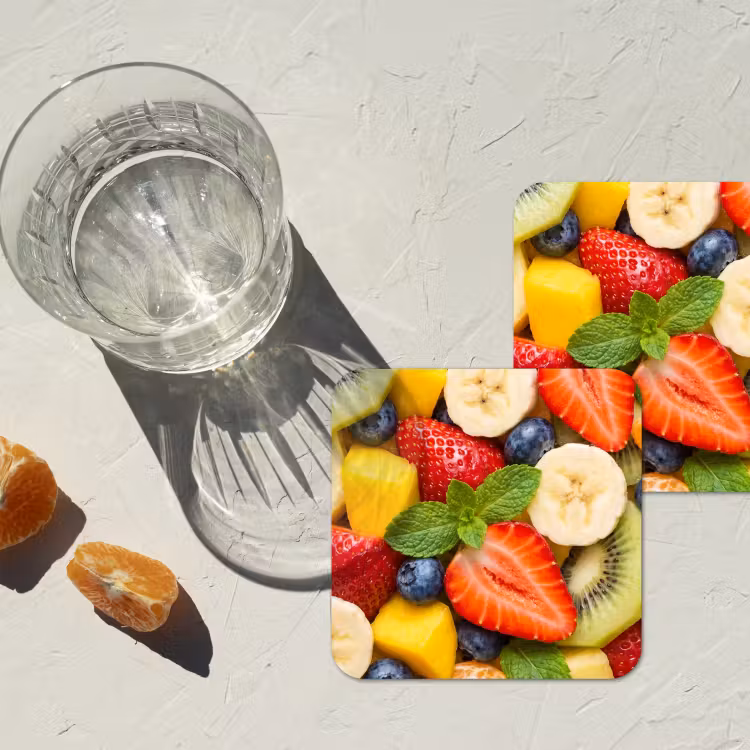 Onderzetter - Fruit - Plakjes - Eten - Kleurrijk — 2