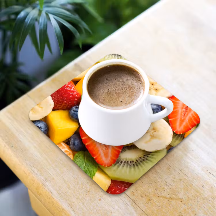 Onderzetter - Fruit - Plakjes - Eten - Kleurrijk — 3