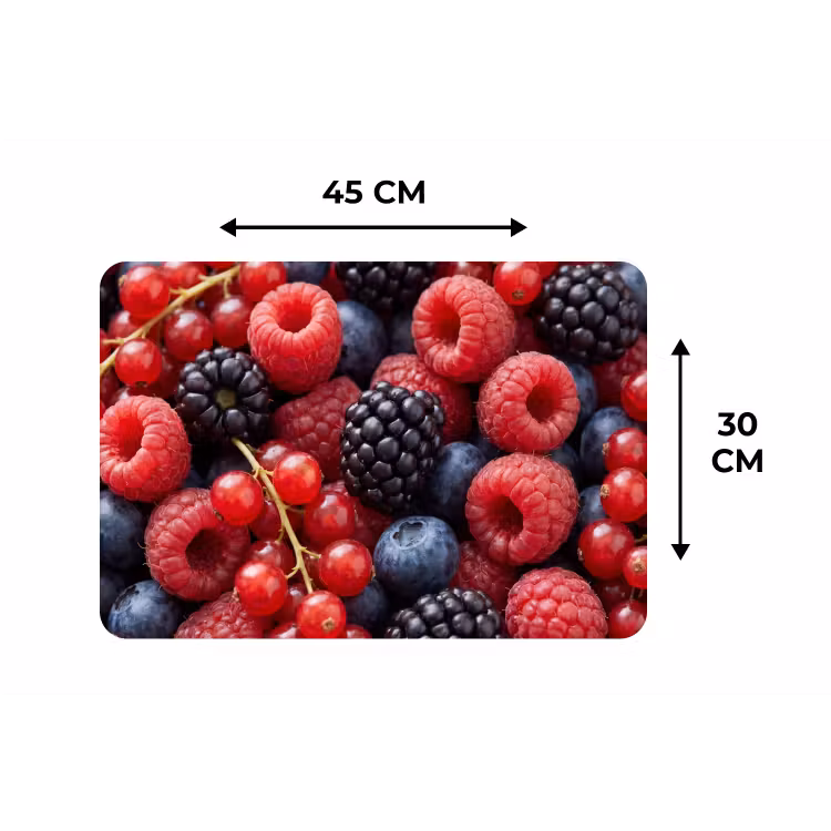 Placemat - 6 stuks - Bessen - Mix - Vers - Eten - Kleurrijk — 3