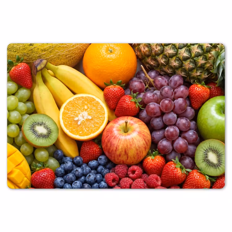 Placemat - 6 stuks - Eten - Fruit - Vers - Kleurrijk - Voeding — 7