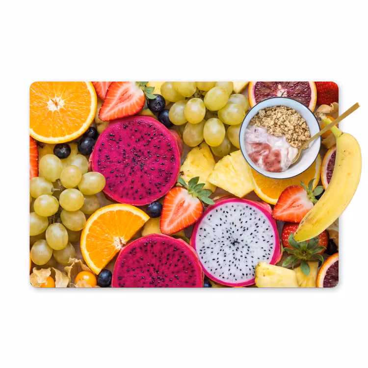 Placemat - 6 stuks - Fruit - Assortiment - Kleurrijk - Gezondheid — 1