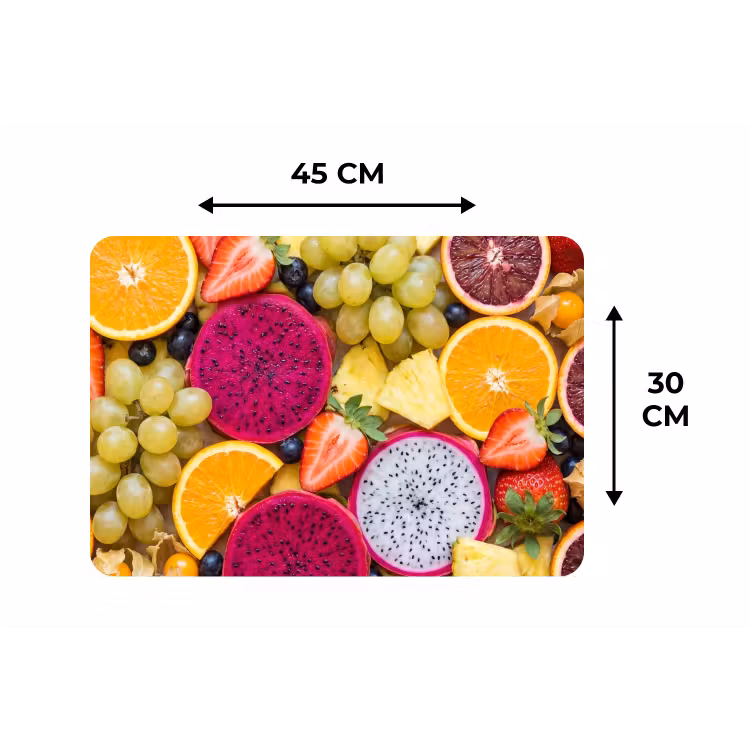 Placemat - 6 stuks - Fruit - Assortiment - Kleurrijk - Gezondheid — 3