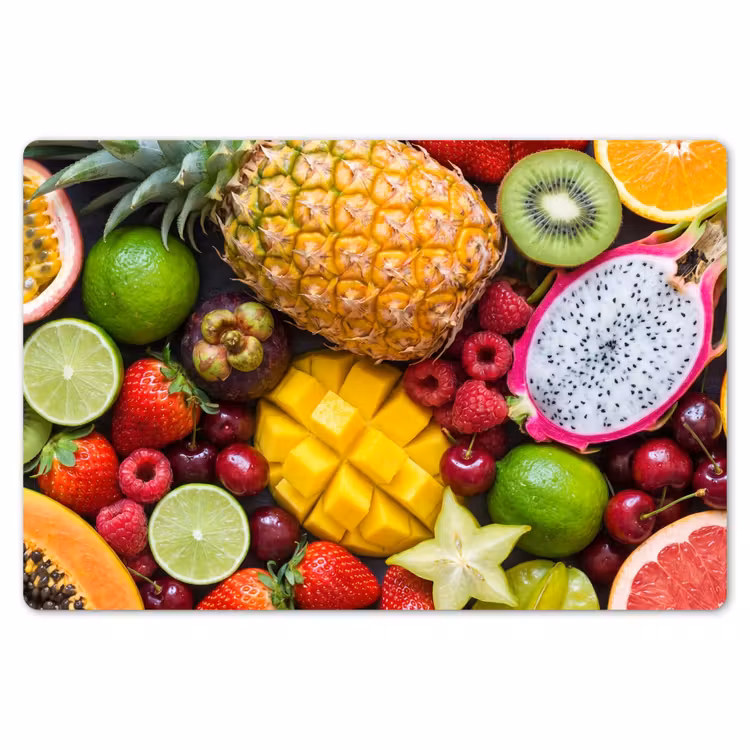 Placemat - 6 stuks - Fruit - Assortiment - Vers - Gezond - Kleurrijk — 7
