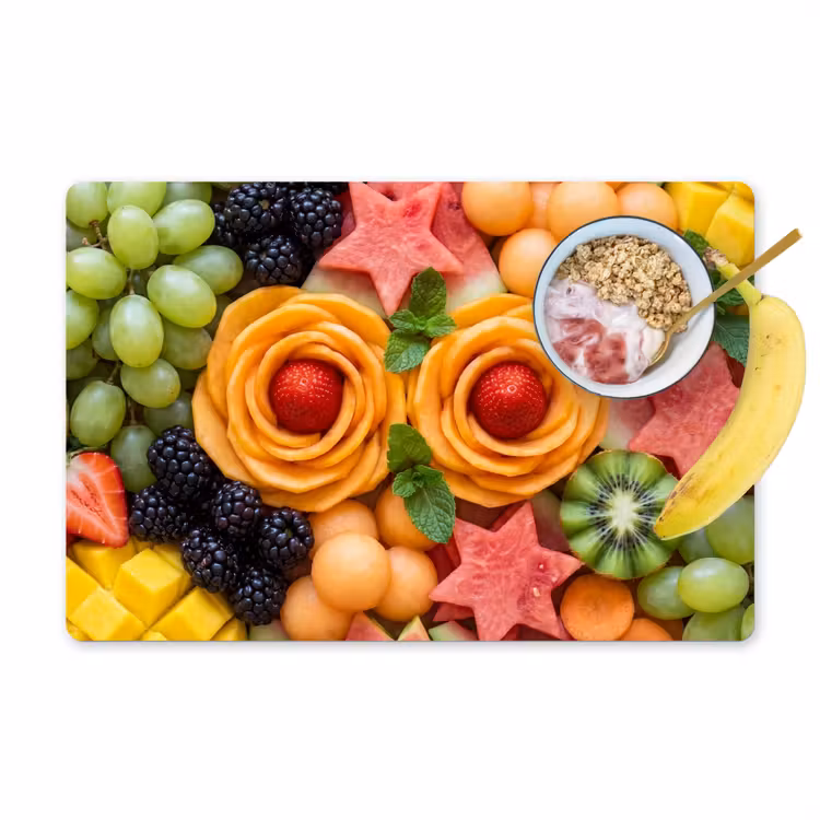 Placemat - 6 stuks - Fruit - Variatie - Kleurrijk - Vers - Eten — 1