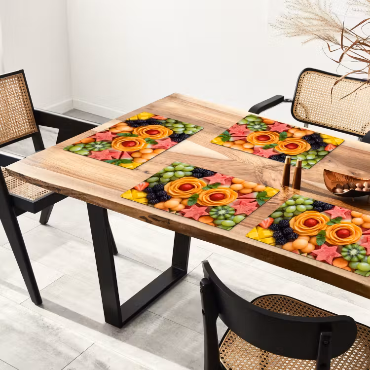 Placemat - 6 stuks - Fruit - Variatie - Kleurrijk - Vers - Eten — 5