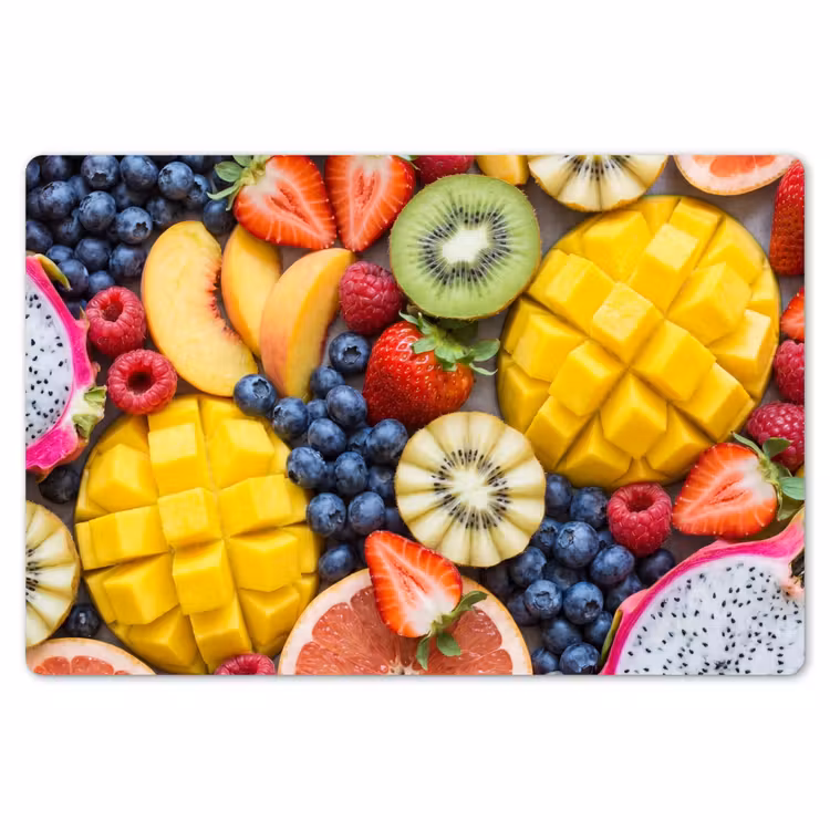 Placemat - 6 stuks - Fruit - Versneden - Kleurrijk - Eten - Gezond — 7