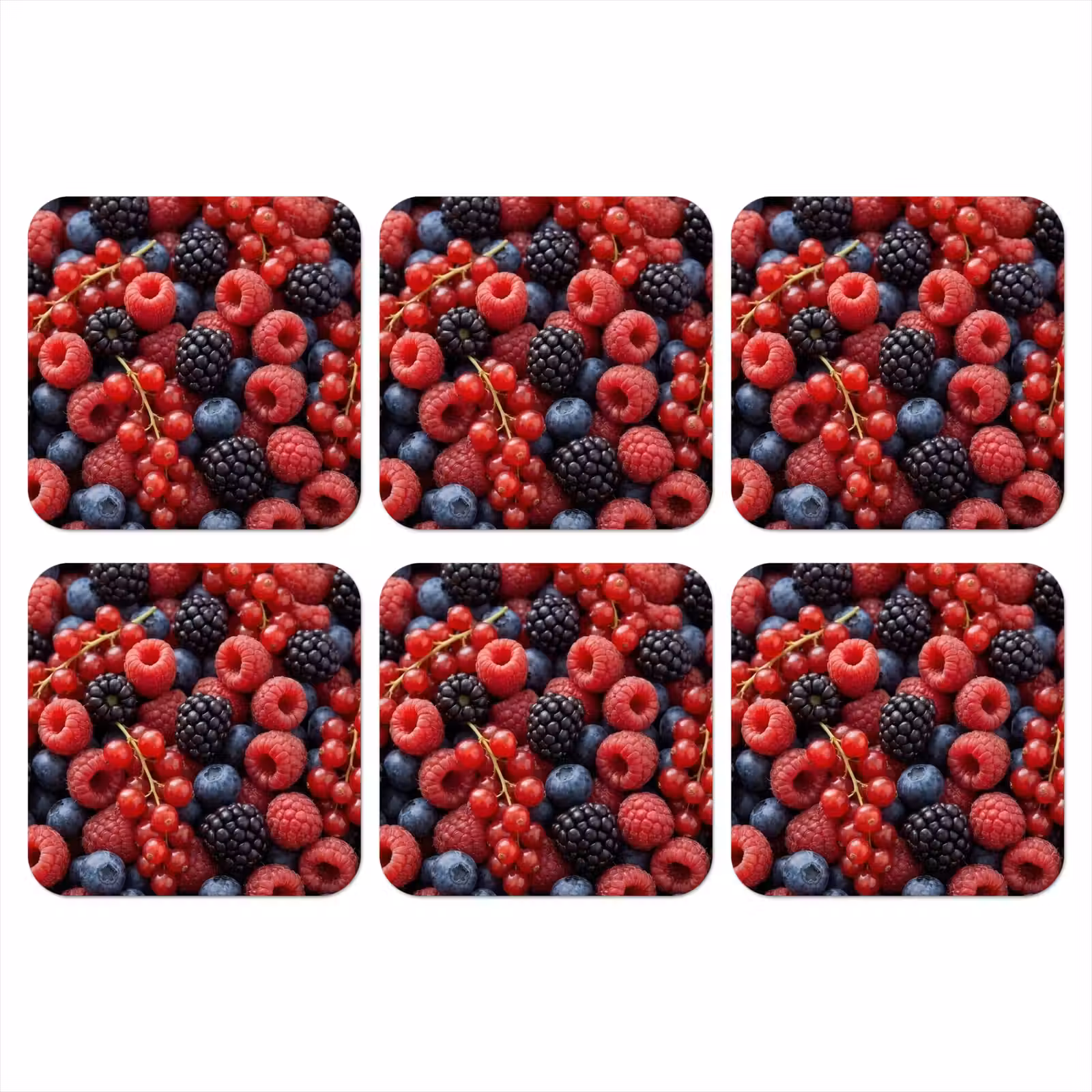 Onderzetter - Bessen - Mix - Vers - Eten - Kleurrijk — 1