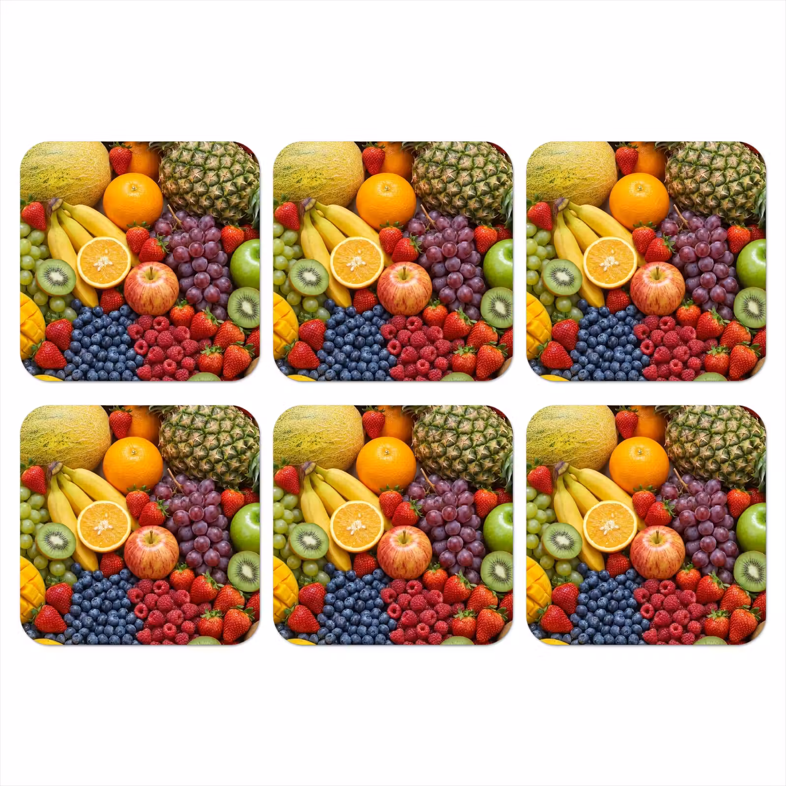 Onderzetter - Eten - Fruit - Vers - Kleurrijk - Voeding — 1