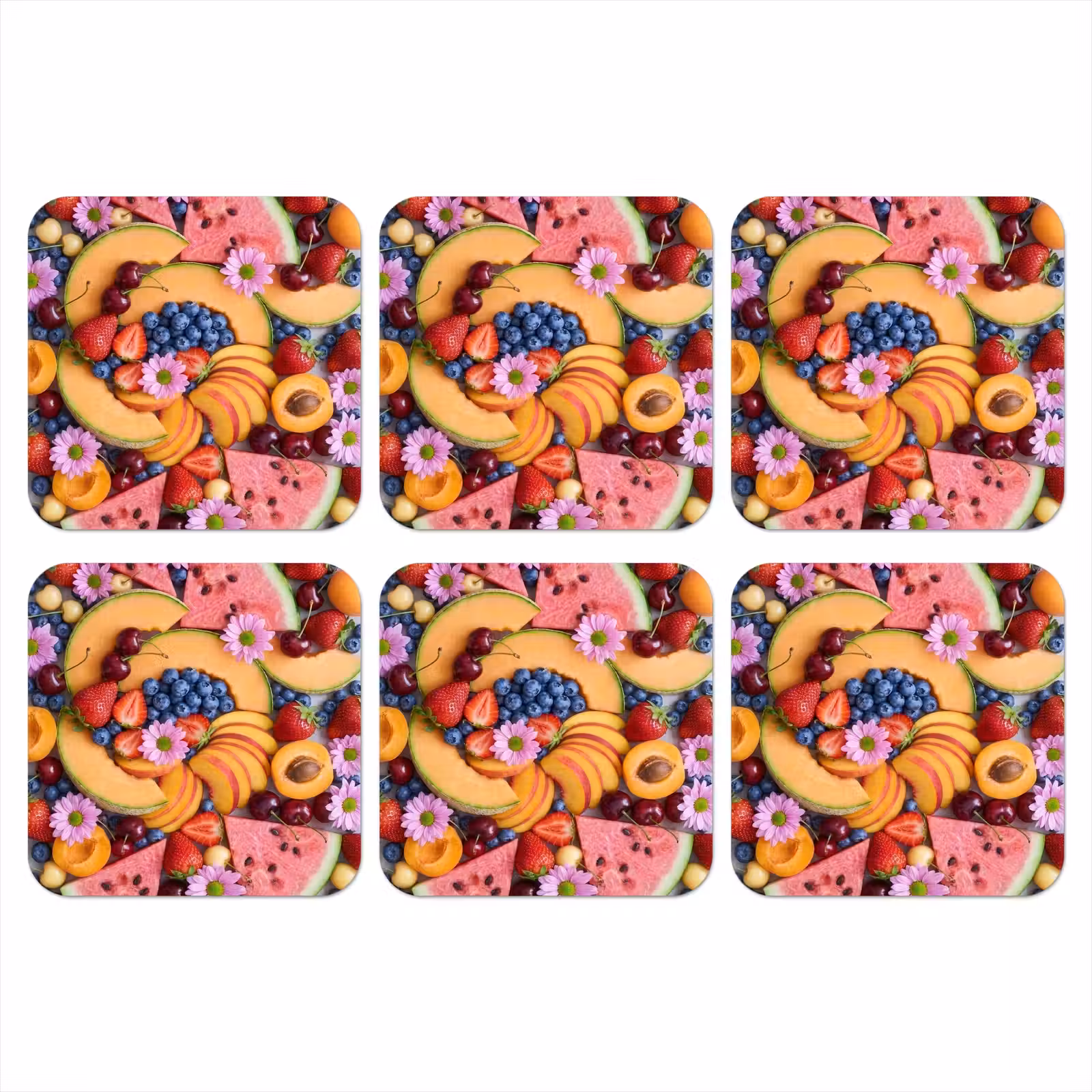 Onderzetter - Eten - Fruit - Zomer - Kleurrijk — 1