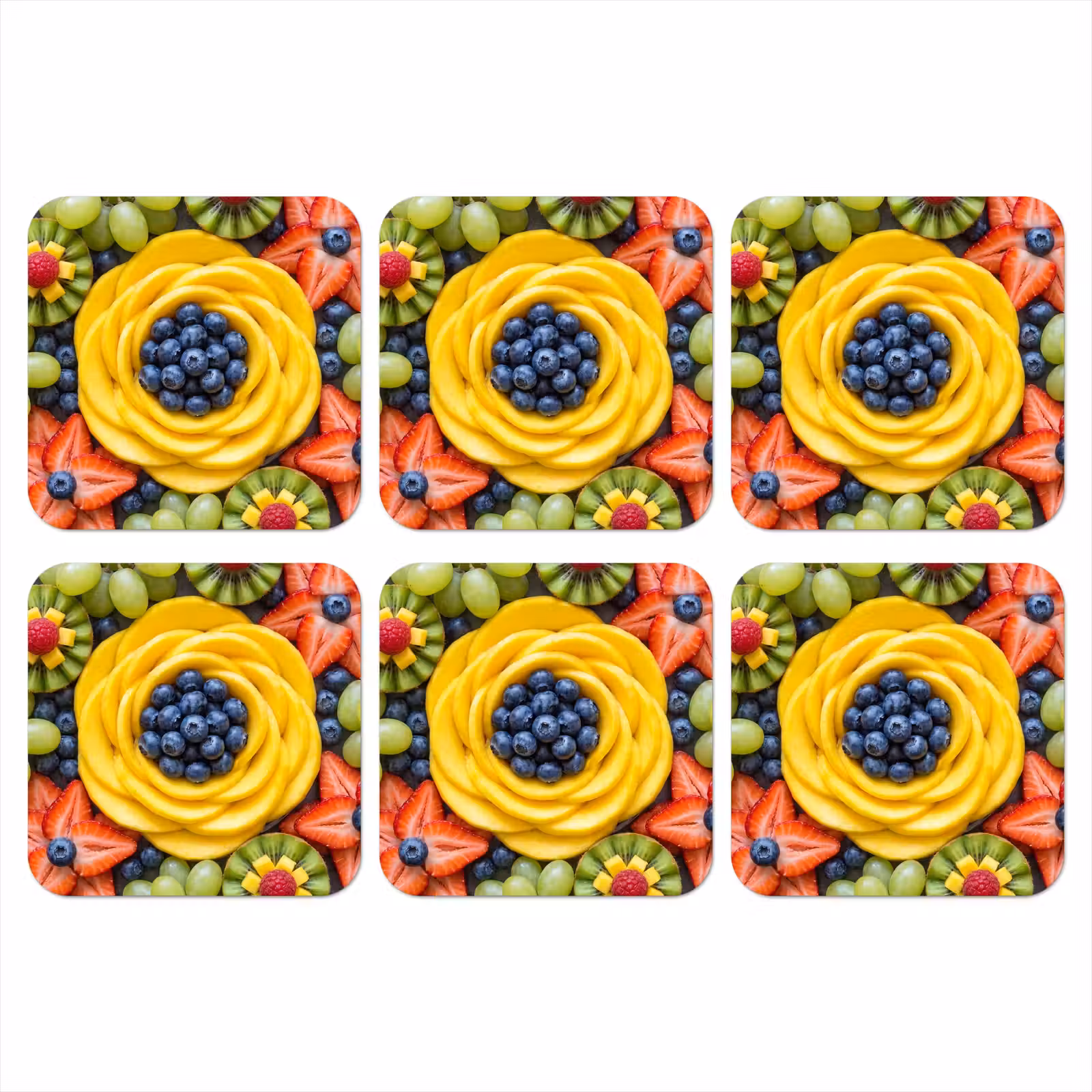 Onderzetter - Fruit - Arrangement - Gezond - Kleurrijk - Eten — 1