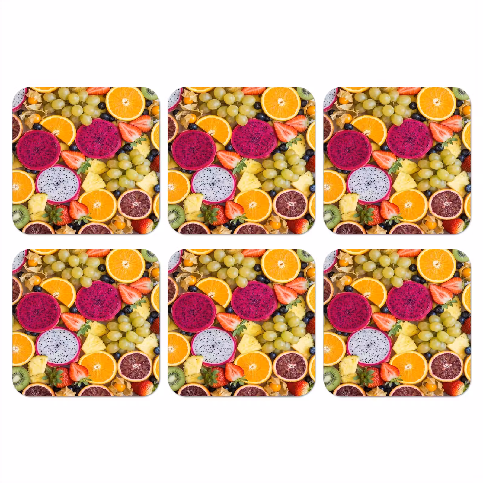 Onderzetter - Fruit - Assortiment - Kleurrijk - Gezondheid — 1