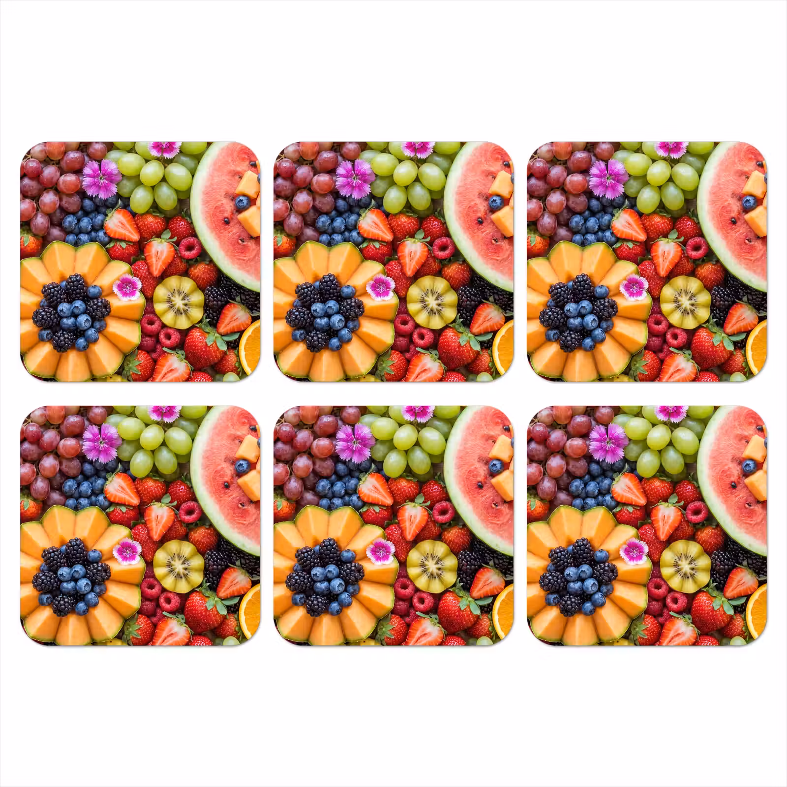 Onderzetter - Fruit - Vers - Variatie - Eten - Kleurrijk — 1