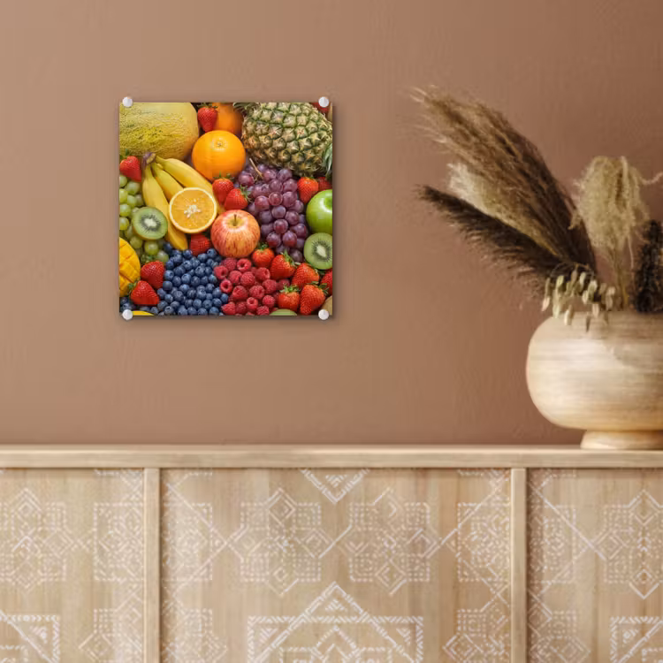 Glas schilderij - Eten - Fruit - Vers - Kleurrijk - Voeding — 6