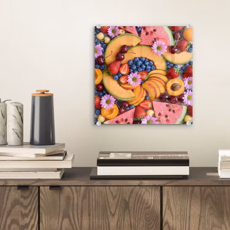 Glas schilderij - Eten - Fruit - Zomer - Kleurrijk — 2