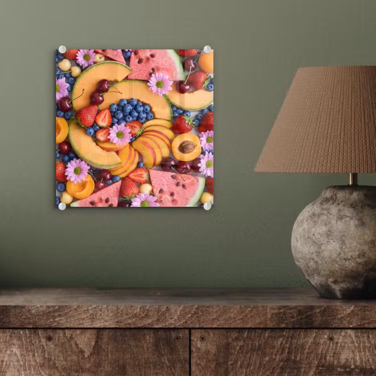 Glas schilderij - Eten - Fruit - Zomer - Kleurrijk — 4