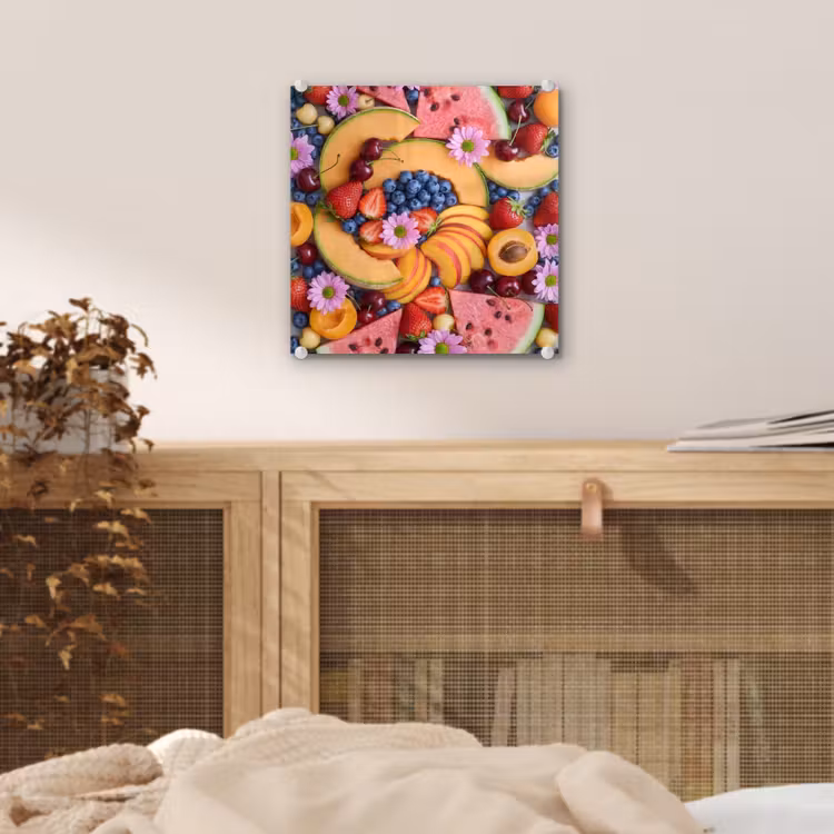 Glas schilderij - Eten - Fruit - Zomer - Kleurrijk — 5