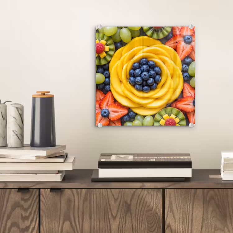 Glas schilderij - Fruit - Arrangement - Gezond - Kleurrijk - Eten — 2
