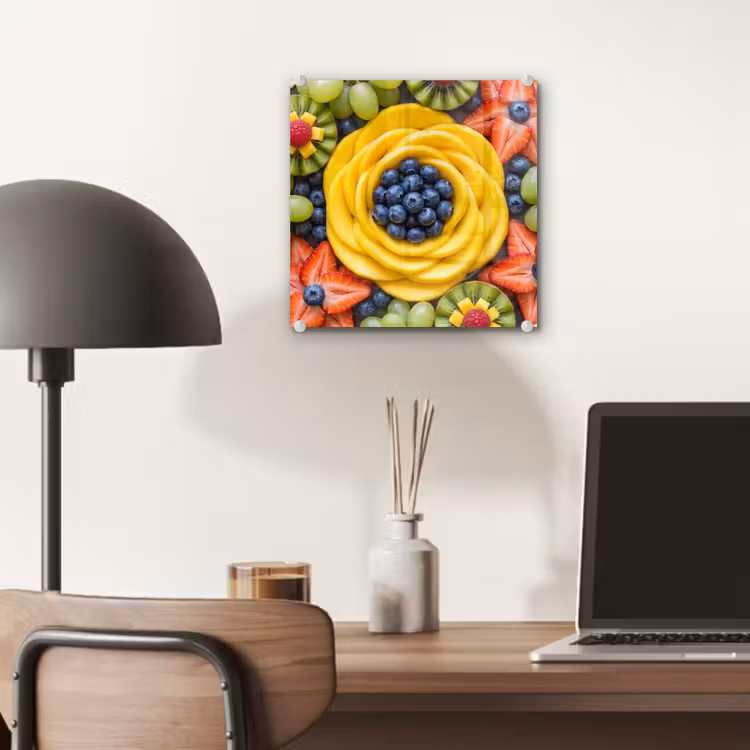 Glas schilderij - Fruit - Arrangement - Gezond - Kleurrijk - Eten — 7