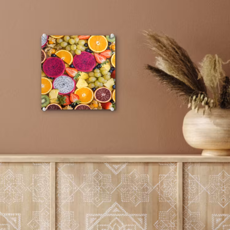 Glas schilderij - Fruit - Assortiment - Kleurrijk - Gezondheid — 6