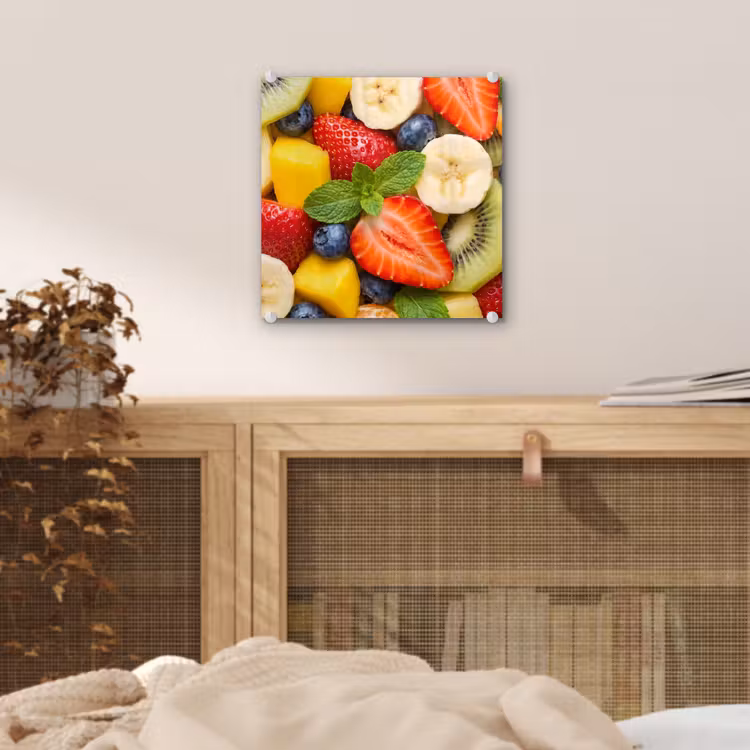 Glas schilderij - Fruit - Plakjes - Eten - Kleurrijk — 5