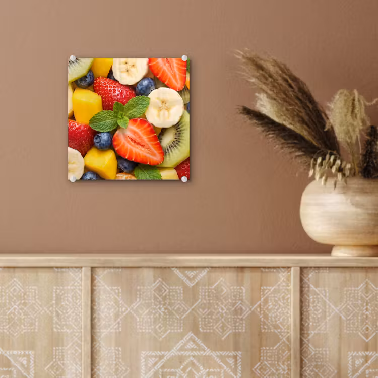 Glas schilderij - Fruit - Plakjes - Eten - Kleurrijk — 6