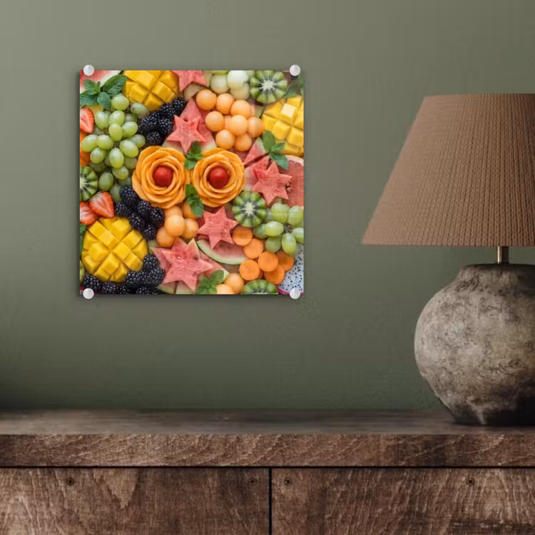 Glas schilderij - Fruit - Variatie - Kleurrijk - Vers - Eten — 4