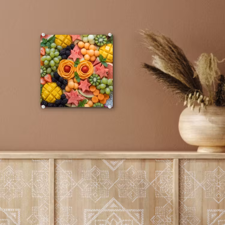 Glas schilderij - Fruit - Variatie - Kleurrijk - Vers - Eten — 6