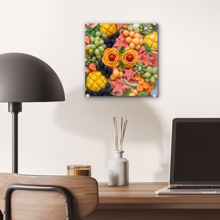 Glas schilderij - Fruit - Variatie - Kleurrijk - Vers - Eten — 7