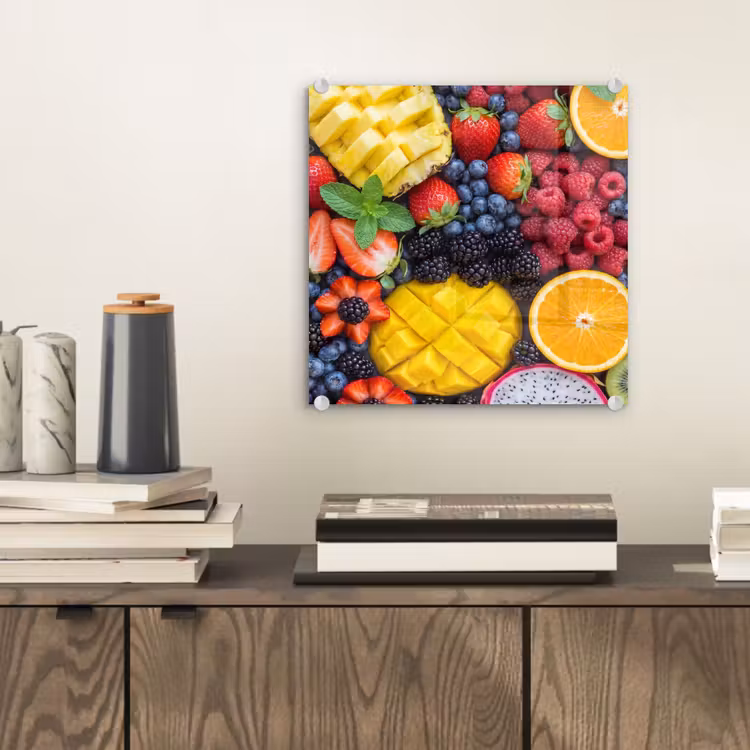 Glas schilderij - Fruit - Vers - Kleurrijk - Eten — 2