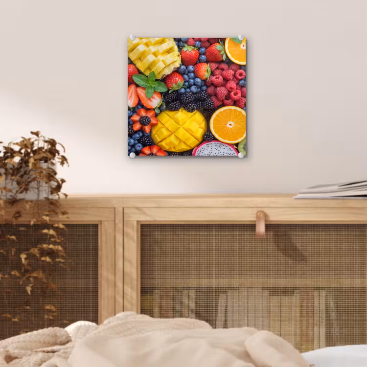 Glas schilderij - Fruit - Vers - Kleurrijk - Eten — 5
