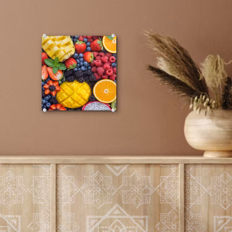 Glas schilderij - Fruit - Vers - Kleurrijk - Eten — 6