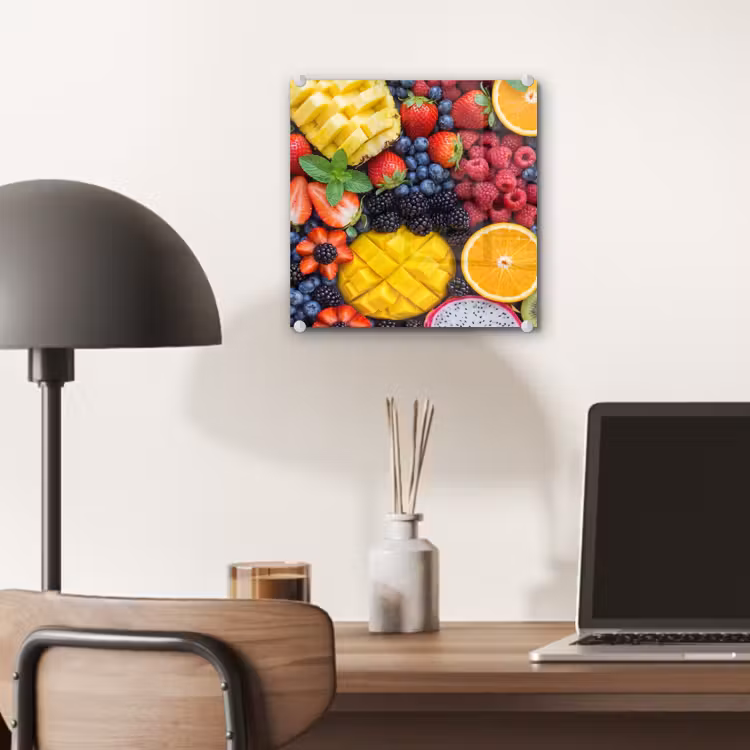 Glas schilderij - Fruit - Vers - Kleurrijk - Eten — 7
