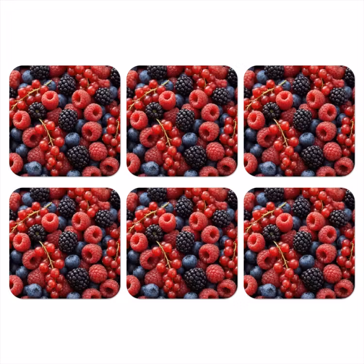 Onderzetter - Bessen - Mix - Vers - Eten - Kleurrijk — 1