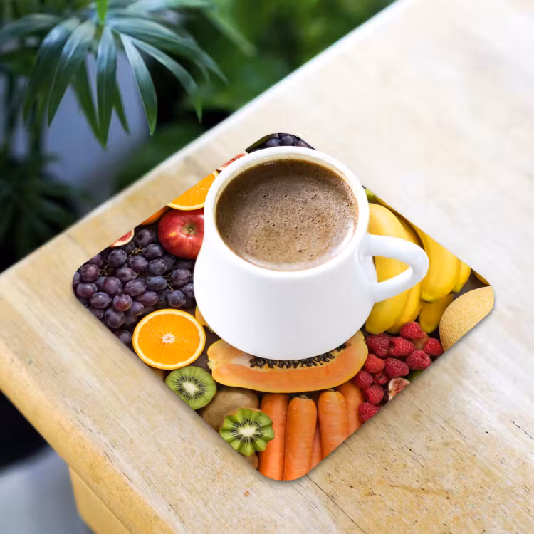 Onderzetter - Eten - Fruit - Groenten - Vers - Kleurrijk — 3