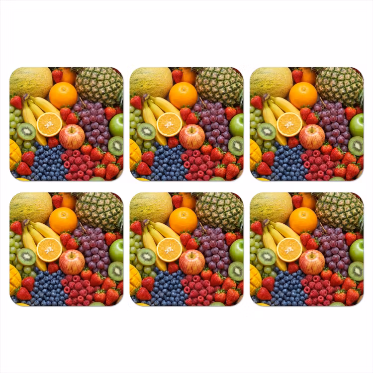 Onderzetter - Eten - Fruit - Vers - Kleurrijk - Voeding — 1