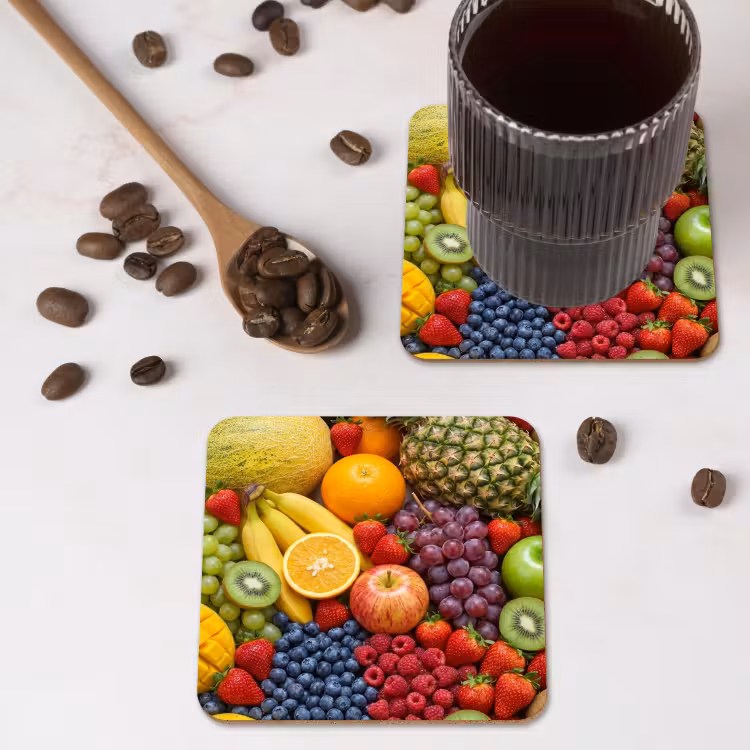 Onderzetter - Eten - Fruit - Vers - Kleurrijk - Voeding — 4