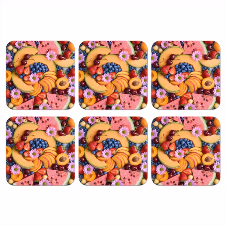 Onderzetter - Eten - Fruit - Zomer - Kleurrijk — 1