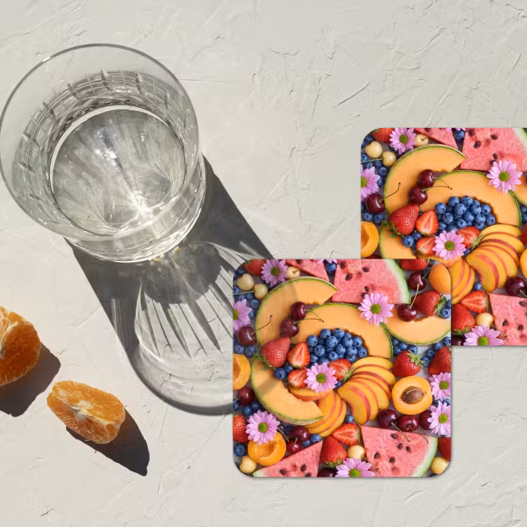 Onderzetter - Eten - Fruit - Zomer - Kleurrijk — 2