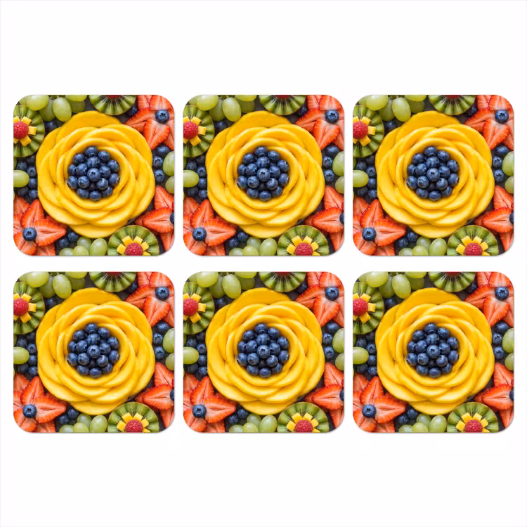 Onderzetter - Fruit - Arrangement - Gezond - Kleurrijk - Eten — 1