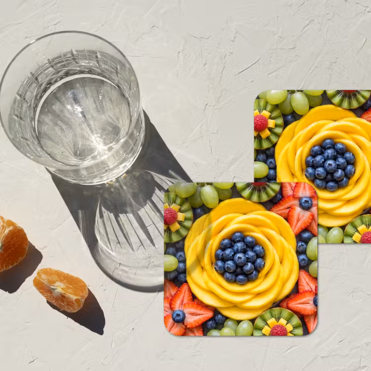 Onderzetter - Fruit - Arrangement - Gezond - Kleurrijk - Eten — 2