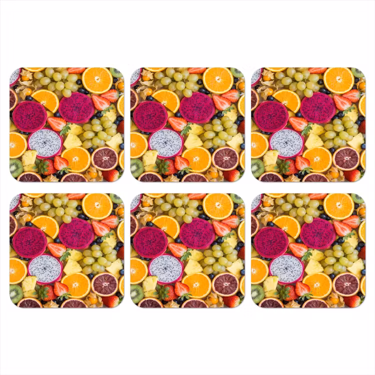 Onderzetter - Fruit - Assortiment - Kleurrijk - Gezondheid — 1