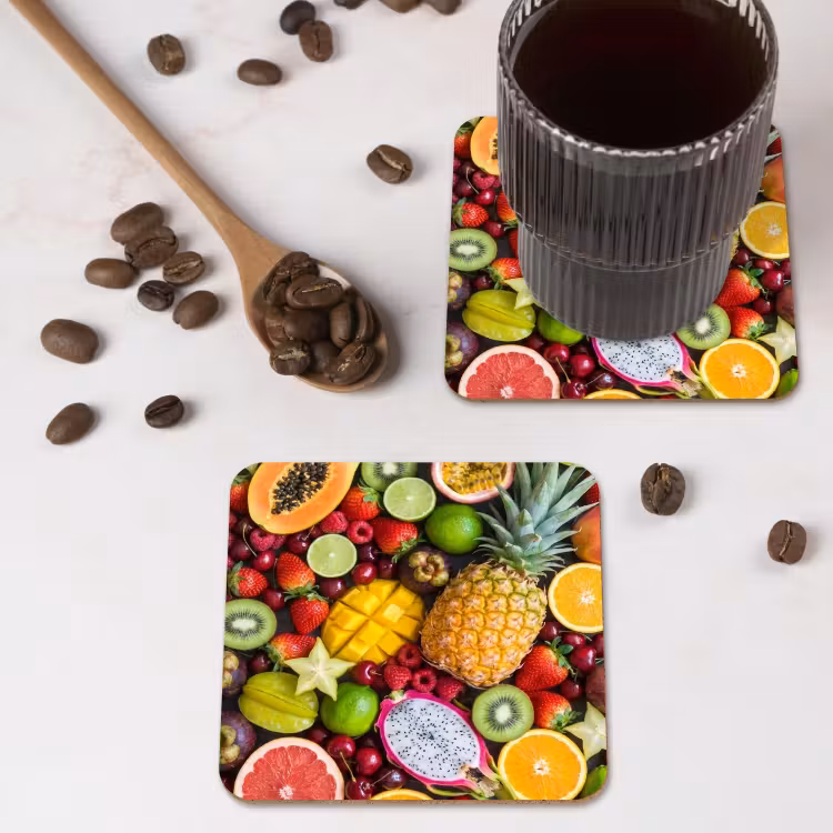 Onderzetter - Fruit - Assortiment - Vers - Gezond - Kleurrijk — 4