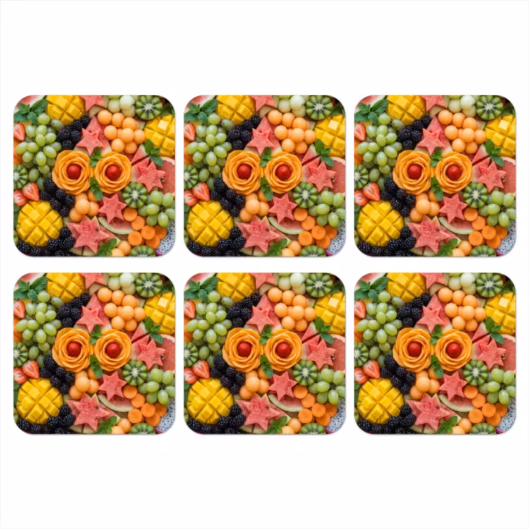 Onderzetter - Fruit - Variatie - Kleurrijk - Vers - Eten — 1