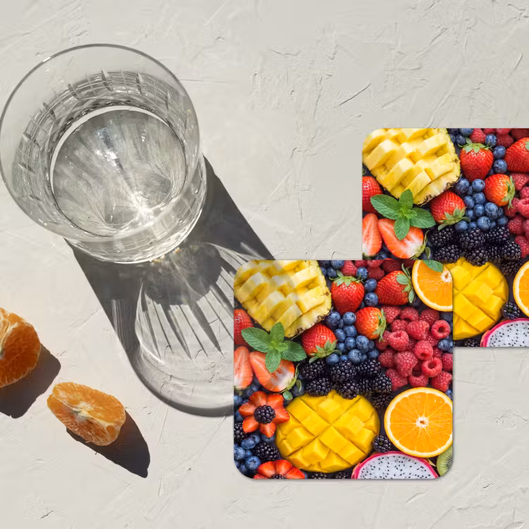 Onderzetter - Fruit - Vers - Kleurrijk - Eten — 2
