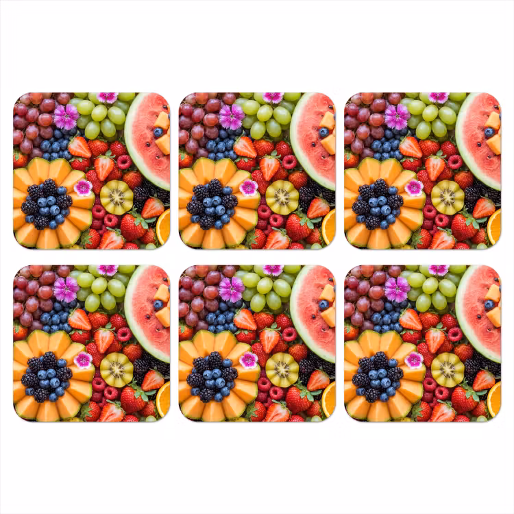 Onderzetter - Fruit - Vers - Variatie - Eten - Kleurrijk — 1