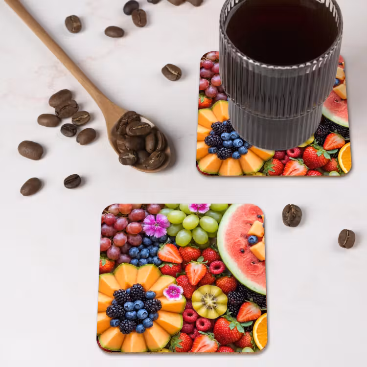 Onderzetter - Fruit - Vers - Variatie - Eten - Kleurrijk — 4