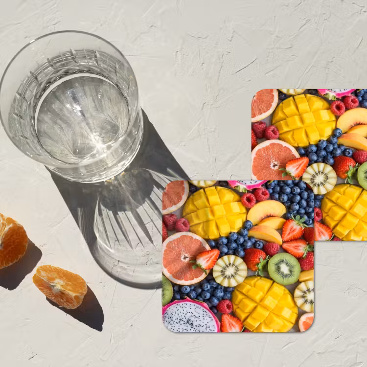 Onderzetter - Fruit - Versneden - Kleurrijk - Eten - Gezond — 2