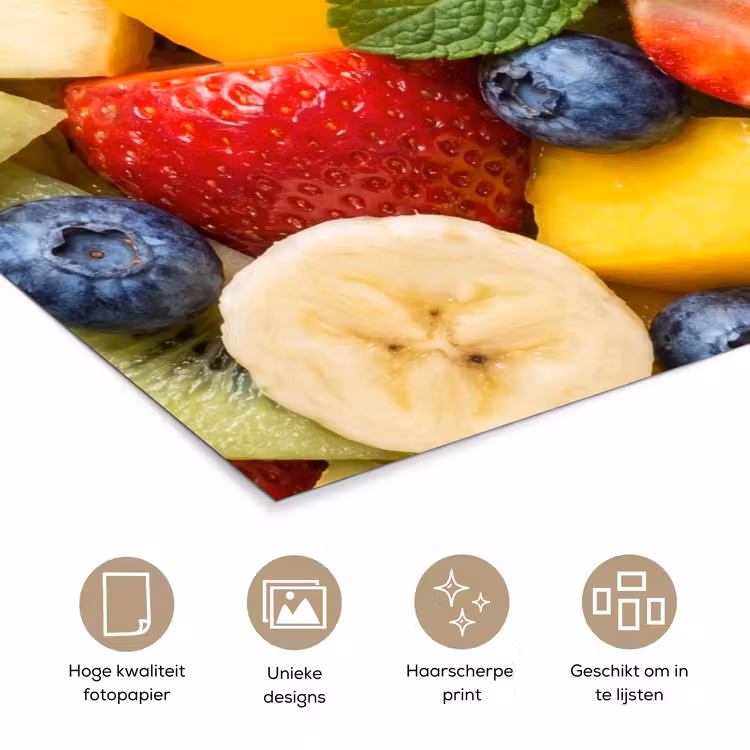 Poster - Fruit - Plakjes - Eten - Kleurrijk — 5